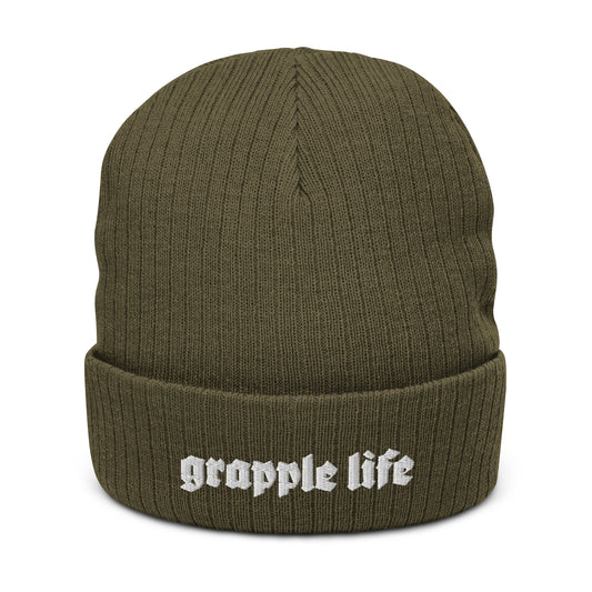 Grapple Life - Ribbed Knit Beanie